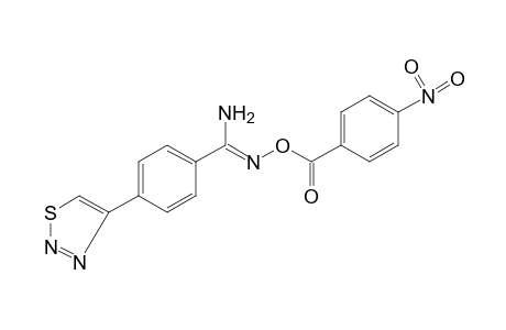 O-(p-nitrobenzoyl)-p-(1,2,3-thiadiazol-4-yl)benzamidoxime
