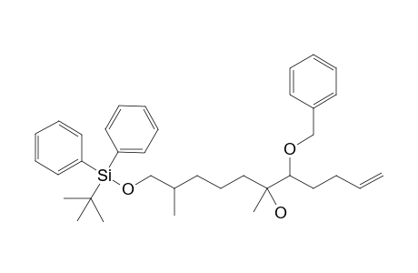 (4R*,5S*)-5-Benzyloxy-10-(tert-butyldiphenylsiloxy)methyl-6-methylundec-1-en-6-ol