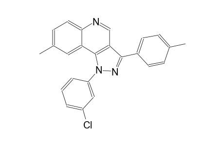 1-(3-chlorophenyl)-8-methyl-3-(4-methylphenyl)-1H-pyrazolo[4,3-c]quinoline