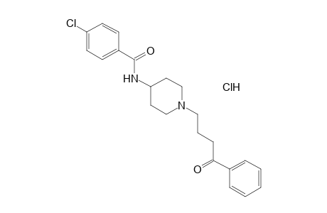 N-[1-(3-BENZOYLPROPYL)-4-PIPERIDYL]-p-CHLOROBENZAMIDE, MONOHYDROCHLORIDE