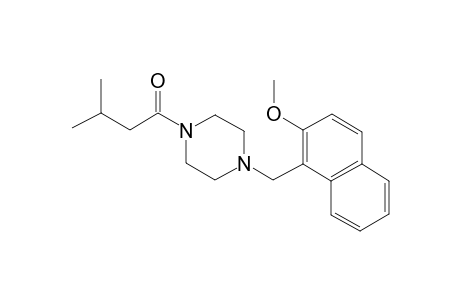 1-[(2-Methoxy-1-naphthyl)methyl]-4-(3-methylbutanoyl)piperazine