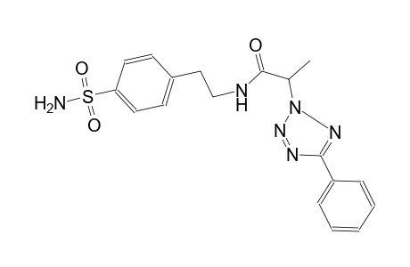 2-(5-Phenyl-tetrazol-2-yl)-N-[2-(4-sulfamoyl-phenyl)-ethyl]-propionamide