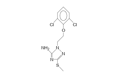 5-Amino-1-(2-[2,6-dichloro-phenoxy]-ethyl)-3-methylthio-1,2,4-triazole