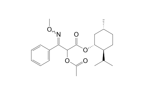 (E/Z)-[(1R,2S,5R)-2-isopropyl-5-methyl-cyclohexyl]-2-acetoxy-3-methoxyimino-3-phenyl-propanoate