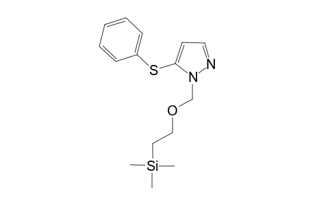 5-Phenylthio-1-[2-(trimethylsilyl)ethoxy]methyl-1H-pyrazole