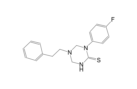 1-(4-fluorophenyl)-5-(2-phenylethyl)tetrahydro-1,3,5-triazine-2(1H)-thione