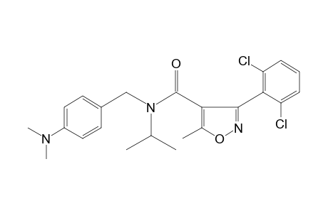 3-(2,6-dichlorophenyl)-N-[p-(dimethylamino)benzyl-N-isopropyl-5-methyl-4-isoxazolecarboxamide