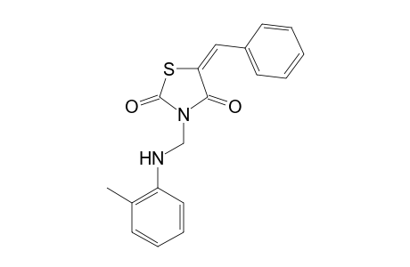(5E)-5-Benzylidene-3-(2-toluidinomethyl)-1,3-thiazolidine-2,4-dione