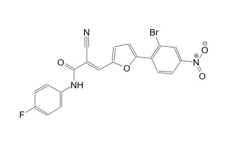 (2E)-3-[5-(2-bromo-4-nitrophenyl)-2-furyl]-2-cyano-N-(4-fluorophenyl)-2-propenamide