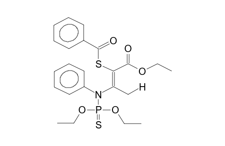 (Z)-BETA-DIETHOXYTHIOPHOSPHORYLPHENYLAMINO-ALPHA-BENZOYLTHIOETHYLBUTENOATE