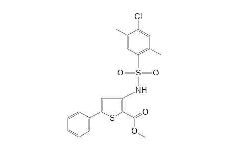 3-(4-chloro-2,5-xylenesulfonamido)-5-phenyl-2-thiophenecarboxylic acid, methyl ester