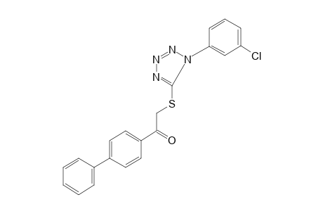 2-{[1-(m-chlorophenyl)-1H-tetrazol-5-yl]thio}-4'-phenylacetophenone