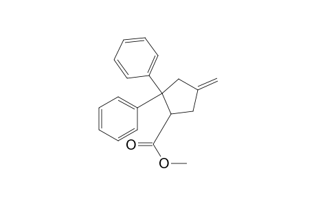 4-Methylene-2,2-diphenyl-1-cyclopentanecarboxylic acid methyl ester