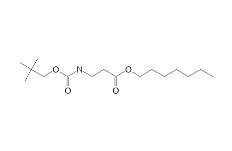 .beta.-Alanine, N-neopentyloxycarbonyl-, heptyl ester