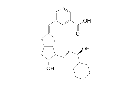 alpha-[4-exo-(3-cyclohexyl-3S-hydroxy-trans-propenyl)-5-endo-hydroxy-(Z)-3alpha,6aalpha-2-pentalenylidene]-m-toluic acid