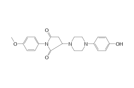 3-[4-(4-hydroxyphenyl)-1-piperazinyl]-1-(4-methoxyphenyl)-2,5-pyrrolidinedione