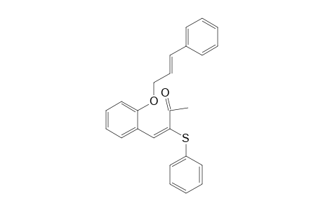(E)-4-[2-((E)-3-Phenyl-allyloxy)-phenyl]-3-phenylsulfanyl-but-3-en-2-one