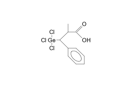 2-Methyl-3-phenyl-3-(trichlorogermyl)-propionic acid