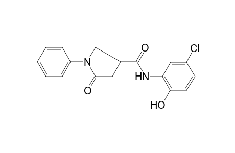 5-Oxo-1-phenyl-pyrrolidine-3-carboxylic acid (5-chloro-2-hydroxy-phenyl)-amide