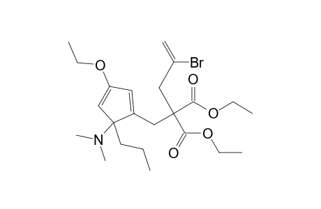 1-[2',2'-Bis(ethoxycarbonyl)-4'-bromopent-4'-enyl]-5-dimethylamino-3-ethoxy-5-propyl-1,3-cyclopentadiene