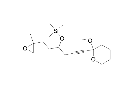 Silane, trimethyl[[1-[2-(2-methyloxiranyl)ethyl]-4-(tetrahydro-2-methoxy-2H-pyran-2-yl)-3-butynyl]oxy]-