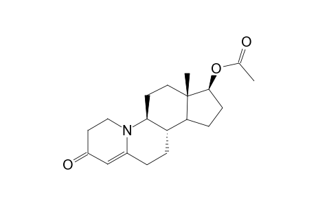 (+)-17.beta.-(Acetoxy)-10-azaestr-4-en-3-one