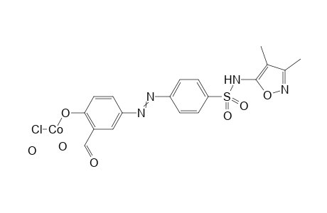 chloro[4-(2-{4-[(3,4-dimethyl-1,2-oxazol-5-yl)sulfamoyl]phenyl}diazen-1-yl)-2-formylphenoxy]cobalt dihydrate