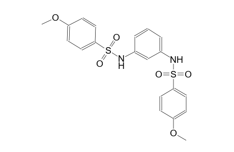 4-methoxy-N-(3-{[(4-methoxyphenyl)sulfonyl]amino}phenyl)benzenesulfonamide