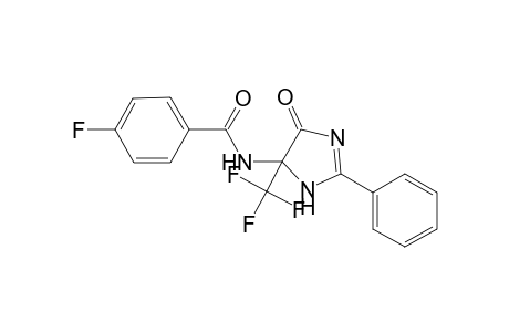 4-Fluoro-N-(5-oxo-2-phenyl-4-trifluoromethyl-4,5-dihydro-3H-imidazol-4-yl)-benzamide