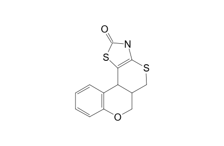 3,5a,6,11b-tetrahydro-2H,5H-chromeno[4',3':4,5]thiopyrano[2,3-d][1,3]thiazol-2-one