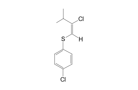 (E)-1-(4-CHLOROBENZENESULFENYL)-2-CHLORO-3-METHYL-1-BUTENE