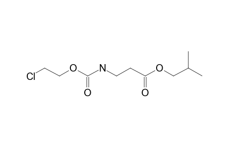 .beta.-Alanine, N-(2-chloroethoxycarbonyl)-, isobutyl ester