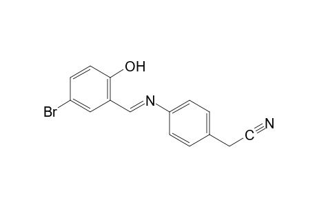 {p-[(5-bromosalicylidene)amino]phenyl}acetonitrile