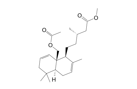 (S)-5-((1S,4aS,8aR)-8a-Acetoxymethyl-2,5,5-trimethyl-1,4,4a,5,6,8a-hexahydro-naphthalen-1-yl)-3-methyl-pentanoic acid methyl ester