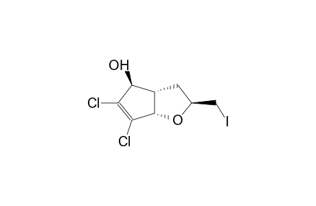 7,8-DICHLORO-6BETA-HYDROXY-3BETA-IODOMETHYL-2-OXABICYCLO[3.3.0]OCT-7-ENE