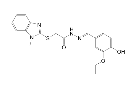 acetic acid, [(1-methyl-1H-benzimidazol-2-yl)thio]-, 2-[(E)-(3-ethoxy-4-hydroxyphenyl)methylidene]hydrazide