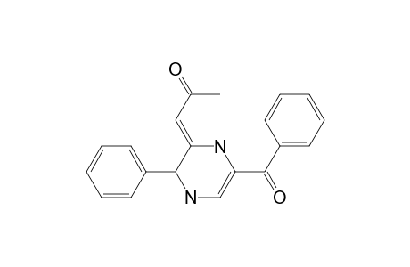 (1Z)-1-(5-benzoyl-2-phenyl-2,4-dihydro-1H-pyrazin-3-ylidene)-2-propanone