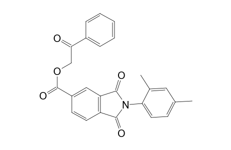 1H-isoindole-5-carboxylic acid, 2-(2,4-dimethylphenyl)-2,3-dihydro-1,3-dioxo-, 2-oxo-2-phenylethyl ester