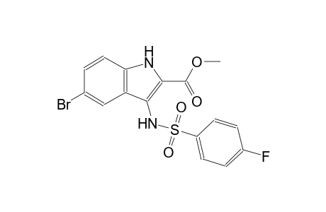 methyl 5-bromo-3-{[(4-fluorophenyl)sulfonyl]amino}-1H-indole-2-carboxylate