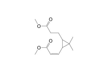 Cyclopropanepropanoic acid, 3-(3-methoxy-3-oxo-1-propenyl)-2,2-dimethyl-, methyl ester, cis-