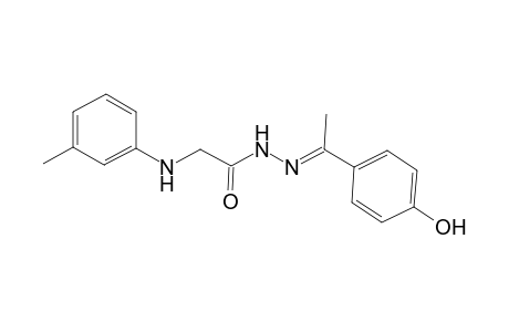 N'-[(E)-1-(4-hydroxyphenyl)ethylidene]-2-(3-toluidino)acetohydrazide