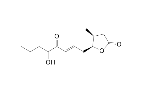 (cis)-5-(5'-Hydroxy-4'-oxooct-2'-enyl)-4-methyl-tetrahydrofuran-2-one