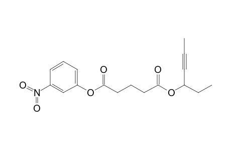 Glutaric acid, hex-4-yn-3-yl 3-nitrophenyl ester