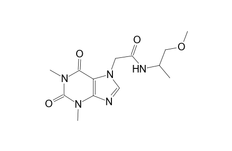 2-(1,3-dimethyl-2,6-dioxo-1,2,3,6-tetrahydro-7H-purin-7-yl)-N-(2-methoxy-1-methylethyl)acetamide