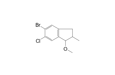 5-Bromo-6-chloro-2-methyl-1-(methyloxy)-2,3-dihydro-1H-indene