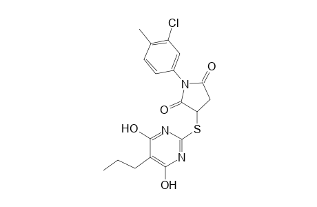 1-(3-Chloro-4-methylphenyl)-3-[(4,6-dihydroxy-5-propyl-2-pyrimidinyl)sulfanyl]-2,5-pyrrolidinedione