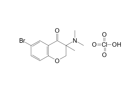 6-bromo-3-(dimethylamino)-3-methyl-4-chromanone, perchlorate