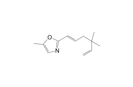 2-[(1E)-4,4-dimethylhexa-1,5-dienyl]-5-methyl-1,3-oxazole