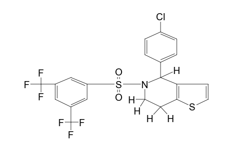 4-(p-CHLOROPHENYL)-5-[(alpha,alpha,alpha,alpha',alpha',alpha'-HEXAFLUORO-3,5-XYLYL)SULFONYL]-4,5,6,7-TETRAHYDROTHIENO[3,2-c]PYRIDINE
