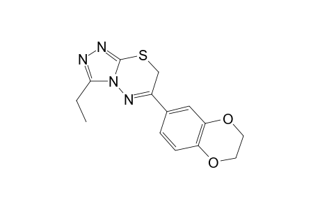6-(2,3-Dihydro-1,4-benzodioxin-6-yl)-3-ethyl-7H-[1,2,4]triazolo[3,4-b][1,3,4]thiadiazine